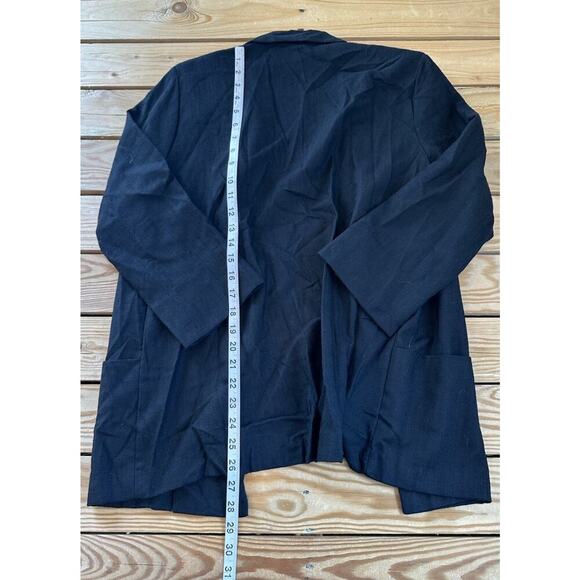 Vintage USA Joanna 3/4 Sleeve Jacket Size Small Women’s Black Open Front - Picture 7 of 7
